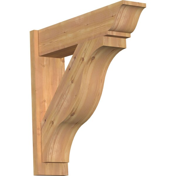 Ekena Millwork Funston Smooth Traditional Outlooker, Western Red Cedar, 7 1/2"W x 30"D x 30"H OUT08X30X30FST01SWR - main